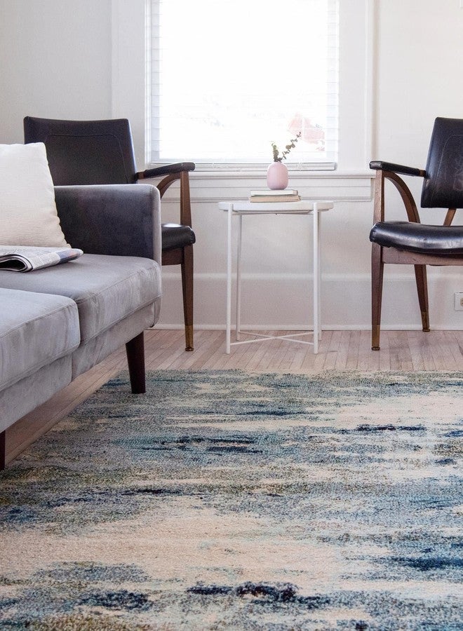 Rugs.com سجادة من مجموعة ثيا من Rugs.com - مقاس 3 أقدام و3 بوصات × 5 أقدام و3 بوصات، لون أزرق فاتح، متوسطة الحجم، مثالية للمداخل والمطابخ وزوايا الإفطار وقطع الديكور. - Image 5
